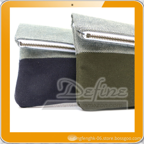 Multicolor choice travel portforlio bag with two zipper pockets
